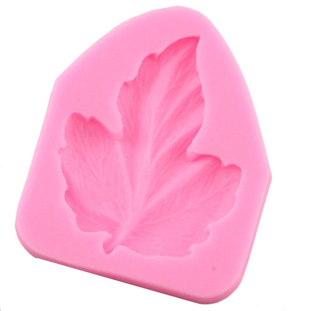 Mujiang Large Leaf Silicone Mold Leaves Fondant Molds DIY Cake Decorating Tools Candy Resin Clay Soap Chocolate Gumpaste Moulds