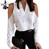 Women's Fashion Casual Spring Autumn Colour Block Print Long Sleeve V-Neck Blouses & Shirts