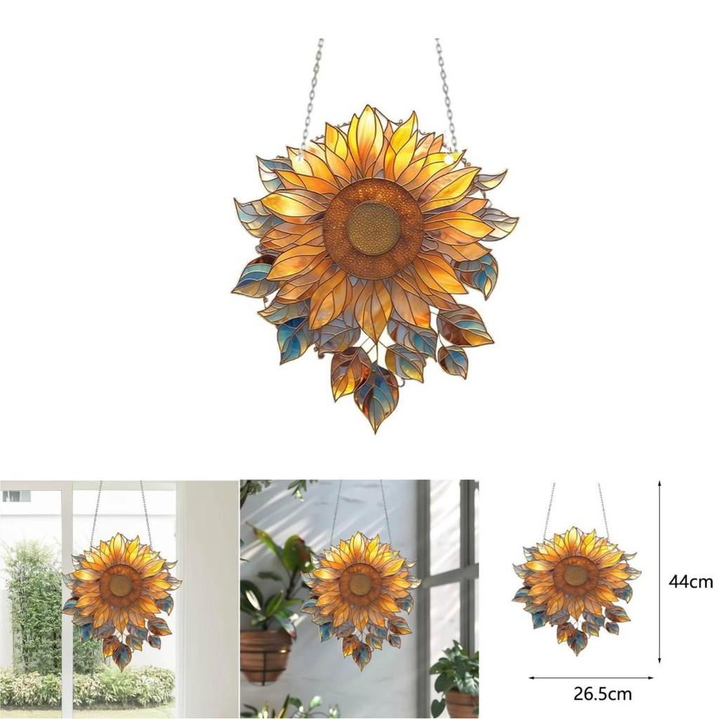 Sunflower Acrylic Window Hanging Decorative Art For Home Living Room Decor