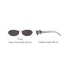Fendi Logo Oval Sunglasses Women sunglasses Silver FE4075US12A