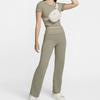 Nike High Waist Elastic Soft Moisture Wicking Comfortable Quick Dry Casual Pants Women bottoms Light-Army-Green FV7849-320
