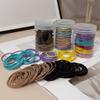 Women Korean Minimalist Thin Hair Ties, No Crease Elastic Rubber Bands Elegant Daily Hair Accessories For Girls New Arrival