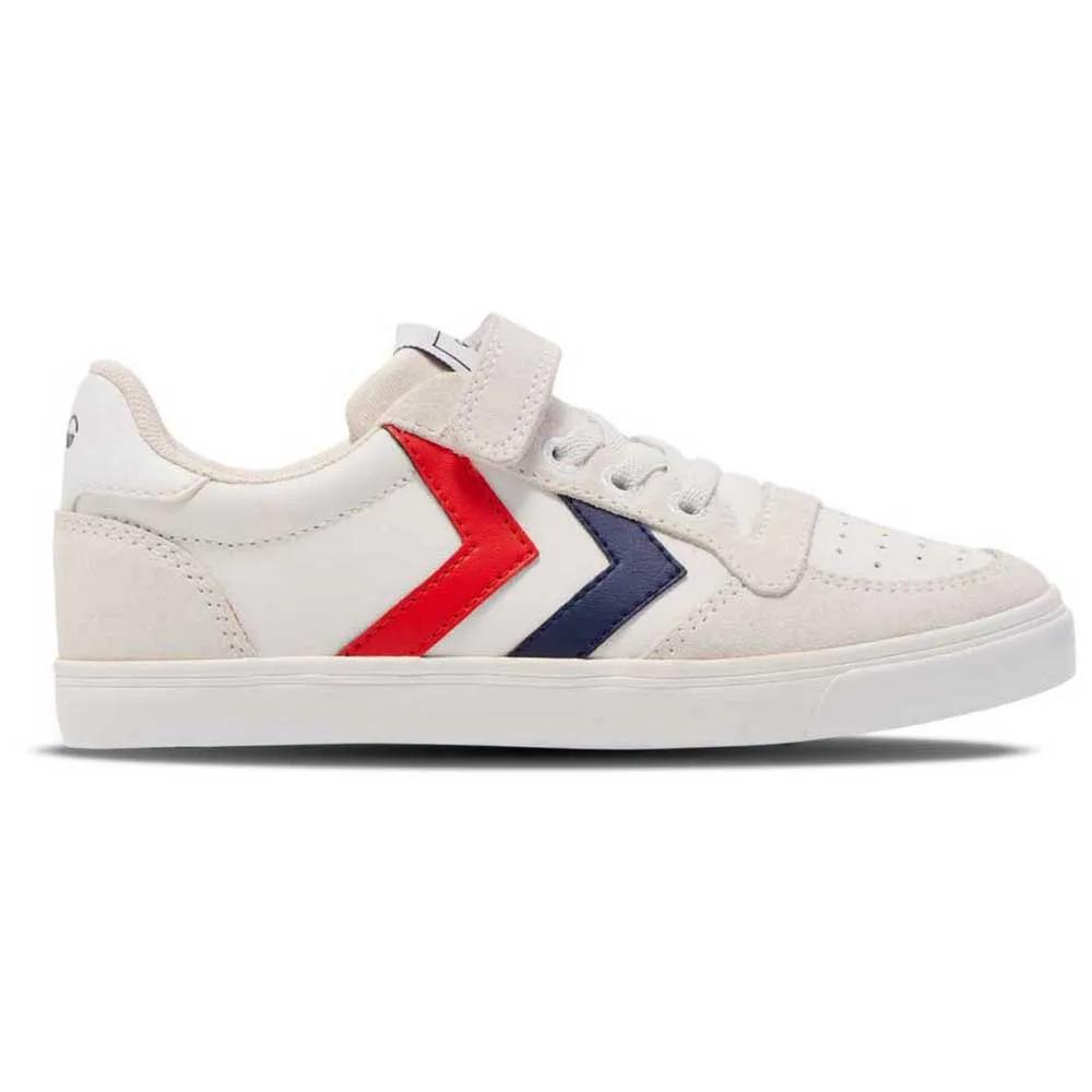 Hummel slimmer stadil leather low jr sneakers white