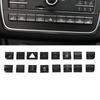 Autocollants  Boutons De Climatiseur De Console De Voiture, Garniture Pour Mercedes Benz Gla, Xachcla, C117, Classe A B, W176,