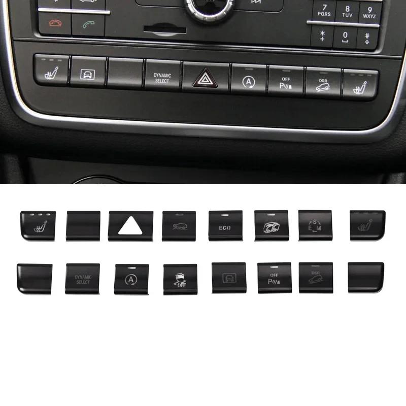 Autocollants Boutons De Climatiseur De Console De Voiture, Garniture Pour Mercedes Benz Gla, Xachcla, C117, Classe A B, W176