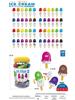 Montessori Ice Cream Letter Matching Toy - Color & Word Recognition for Early Education Kids