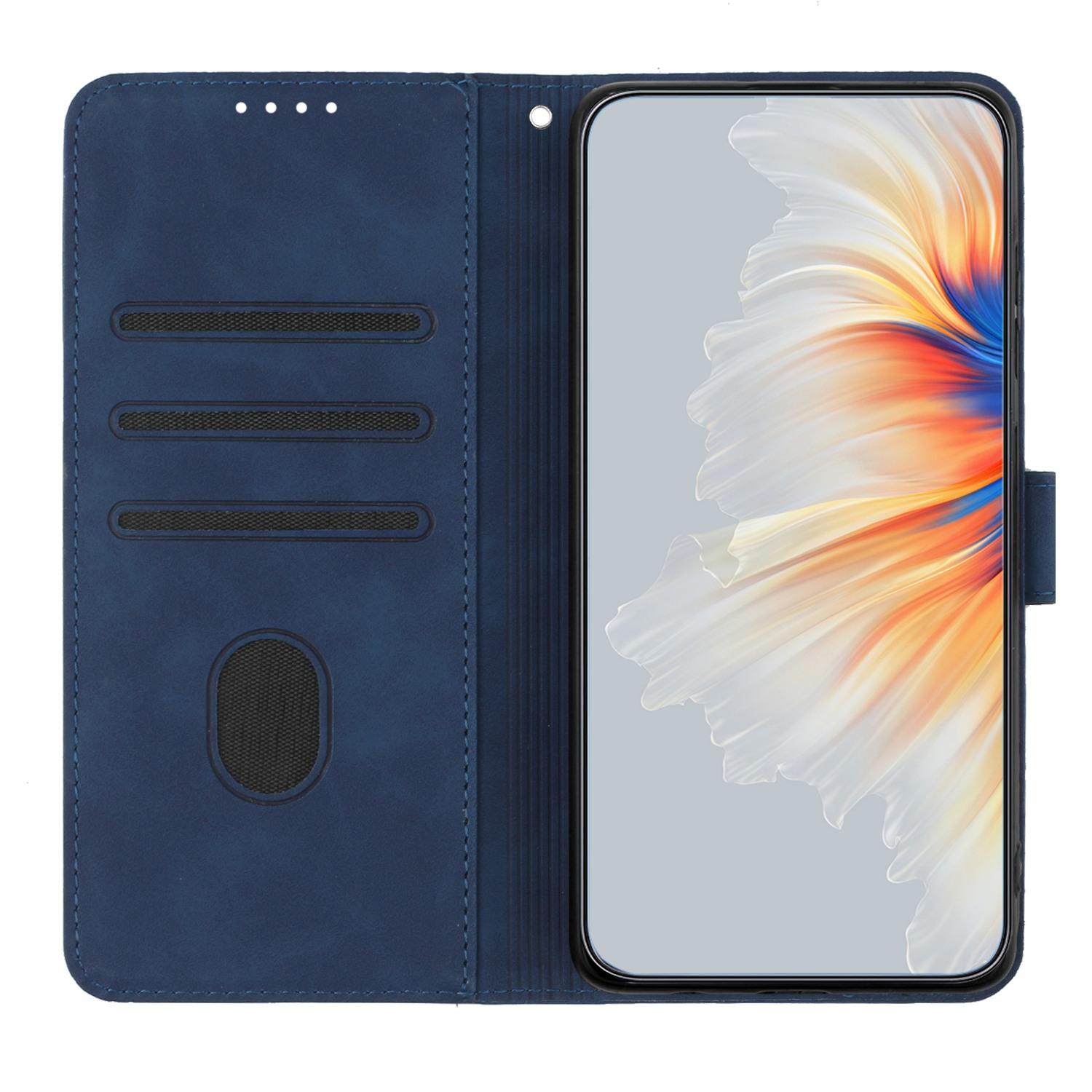 

YX003 For iPhone 15 Leather Wallet Stand Shockproof Cover Imprinted Phone Case Sapphire