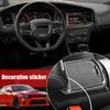 2Pcs For Dodge Charger 15-2022 Carbon Fiber Center Console Cup Holder Side Cover