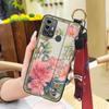 Shockproof Protective Phone Case For ZTE Blade A53 Pro Anti-dust For Mom Wrist Strap Waterproof Back Cover Elderly lady