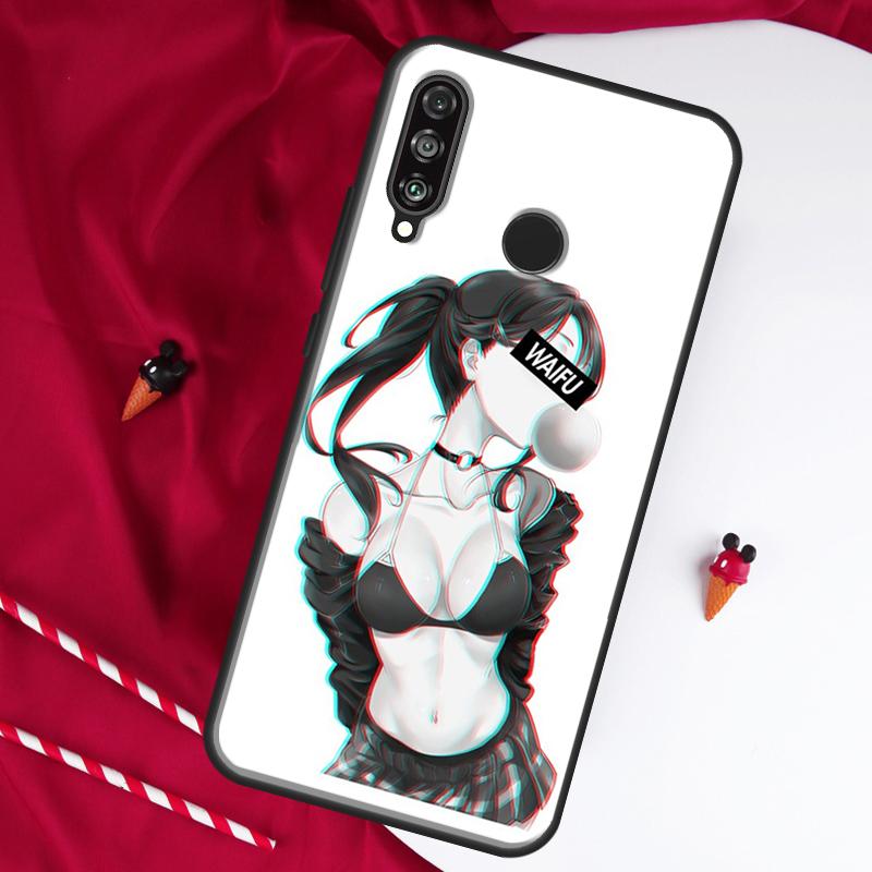 Sad Anime Aesthetic Senpai For Huawei Nova 12i 11i 8i 12s 9 10 SE Y90 Y60 Y70 Y72 Y61 Y91 P20 P40 P30 Lite P60 Pro Case