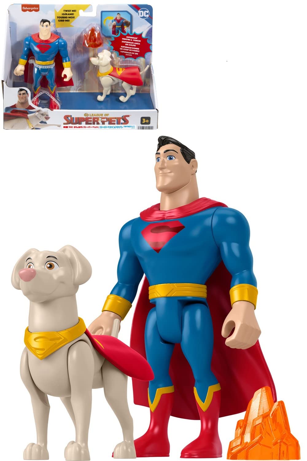 

Лига Справедливости DC Супермен Крипто из фильма Лига Троих и HGL02 Синие Суперпитомцы и «Суперпитомцы DC» (Возраст до) серый