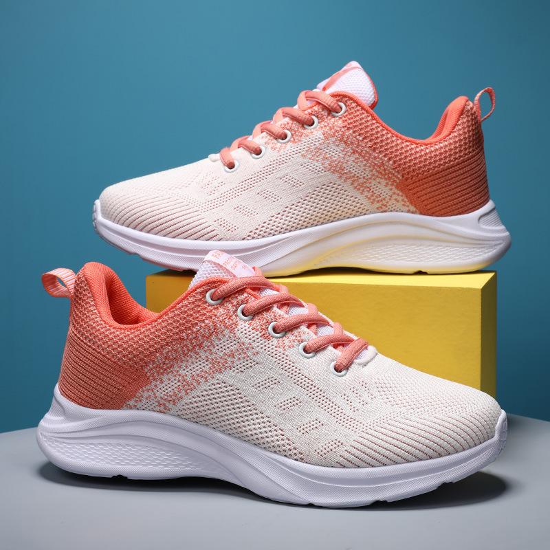 Middle School Students Lightweight Breathable Flying Weaving Casual Shoes Women's Shoes Running Shoes Women Travel Shoes Sports