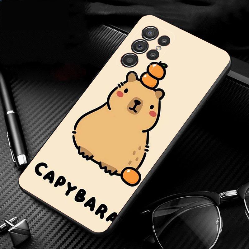

Милый чехол для телефона с капибарой для Samsung A52S A21S A33 A23 A13 A14 A32 A52 A53 A54 A51 A71 A15 A52S 5G