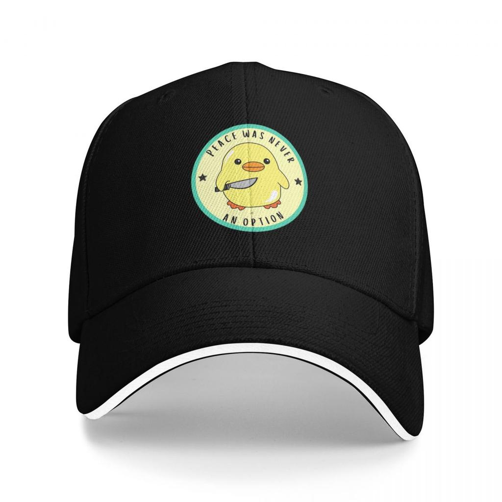 Duck Peace Was Never An Opition Printed Baseball Caps Snapback Baseball Hats Breathable Casual Casquette Outdoor Unisex