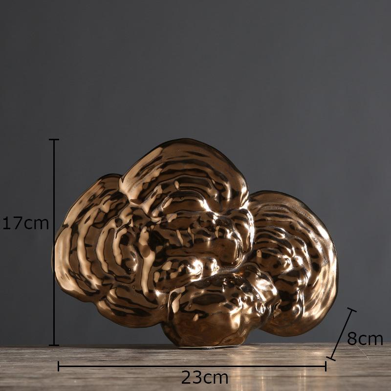 Creative Ganoderma Lucidum Sculpture Desk Decoration Ornaments Ganoderma Lucidum Statue Room Aesthetics Decor Modern Crafts