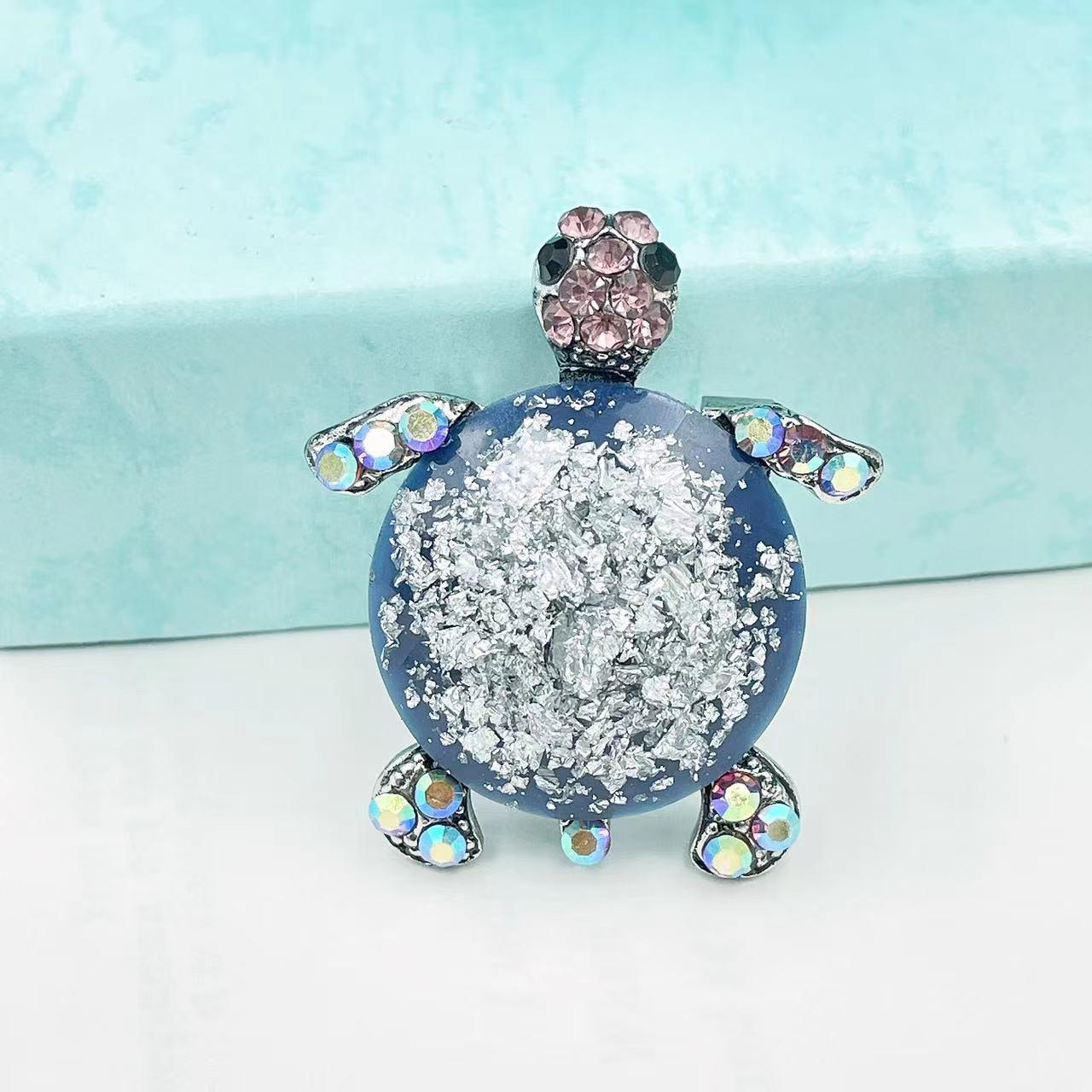 

Брошь в виде ретро-черепахи с бриллиантами для мужчин и женщин - Модный аксессуар с животным