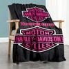 Harley-davidson Motorcycles Customize Your Name Blanket Throw Customizable Blanket Ultra-Soft Perfect for Office Chair Living Room Office Picnics
