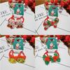 2Pcs/Set 2026  Christmas Hair Accessories Girls Festive Santa Claus Hair Ties Cute Red Hairpin Kid Holiday Party Hairpins