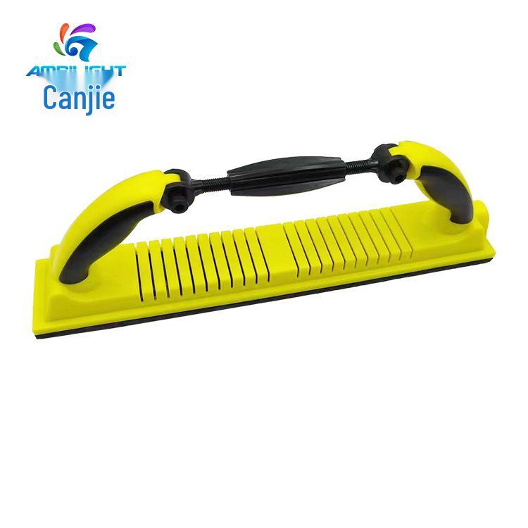 Canjie Car Paint Sanding & Polishing Block - Dust-Removing Rectangular Curved Hand Sander with Vacuuming.
