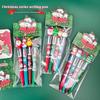 Cartoon Christmas Ballpoint Pen Santa Claus Colored Handbook Press Pen, Student Christmas Gifts Stationery Prizes