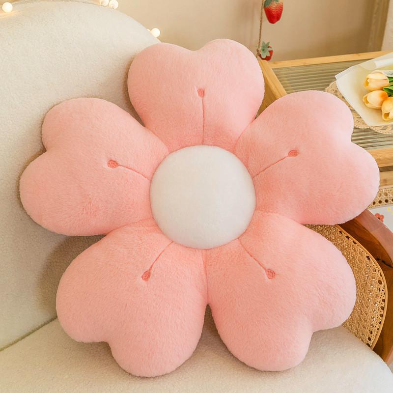 Seat Plush Daisy Cushion Flower Shape Throw Pillow Stuffed Doll Toy Window Pad