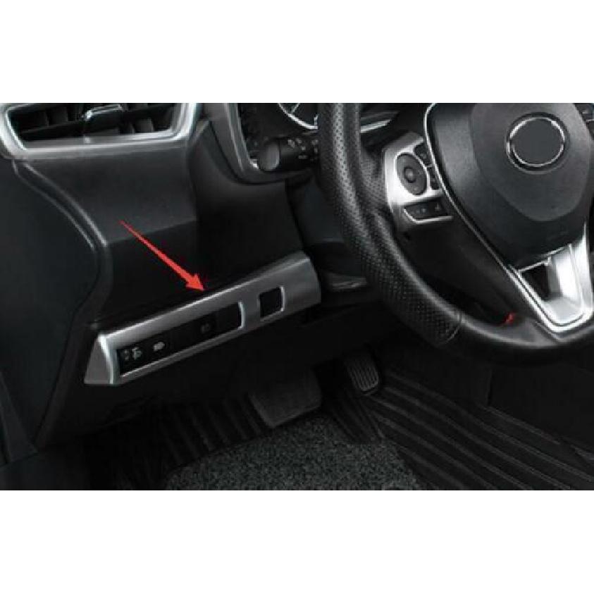 1pcs For Toyota Corolla Cross - Silver Cover Trim Headlight Button Frame