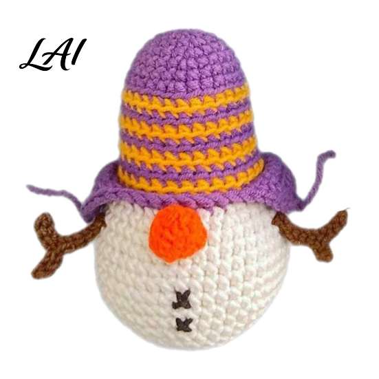 Soft Yarn Craft Decorations Handmade Crochet Christmas Animal Ornament Cute Hanging for Charming Girl Style Ornaments Car Rearview Mirror Bag