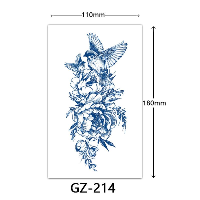 Herbal Semi-Permanent Tattoo Sticker, Semi-Permanent Tattoo Sticker, Anti-Rub, Anti-Sweat Tattoo