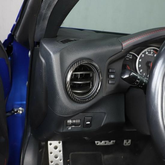 ABS Carbon Fiber Inner Side Air Vent Outlet Frame Trim For Toyota 86/Subaru BRZ