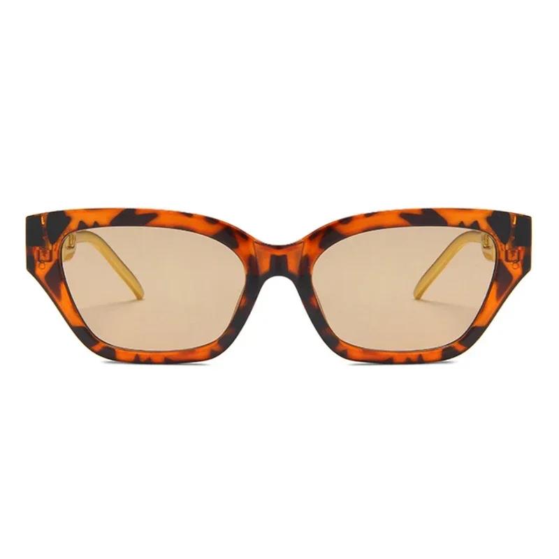 Kocie Oko Kwadratowe Okulary Przeciwsłoneczne Damskie Męskie Markowe Projektanckie Retro Moda Okulary Przeciwsłoneczne Damskie Męskie Lustrzane Plastikowe Punk