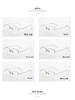 M6716S Unisex Retro Semi-Rimless Pure Titanium Eyeglass Frame - Prescription-Ready