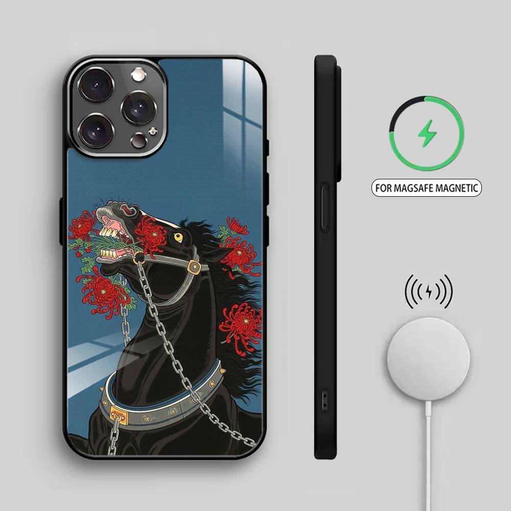 Neo Ukiyo-e Myth Creature    Phone Case For iPhone17,16,15,14,13,12,11 Plus,Pro Max Magnetic For Magsafe Wireless Charging