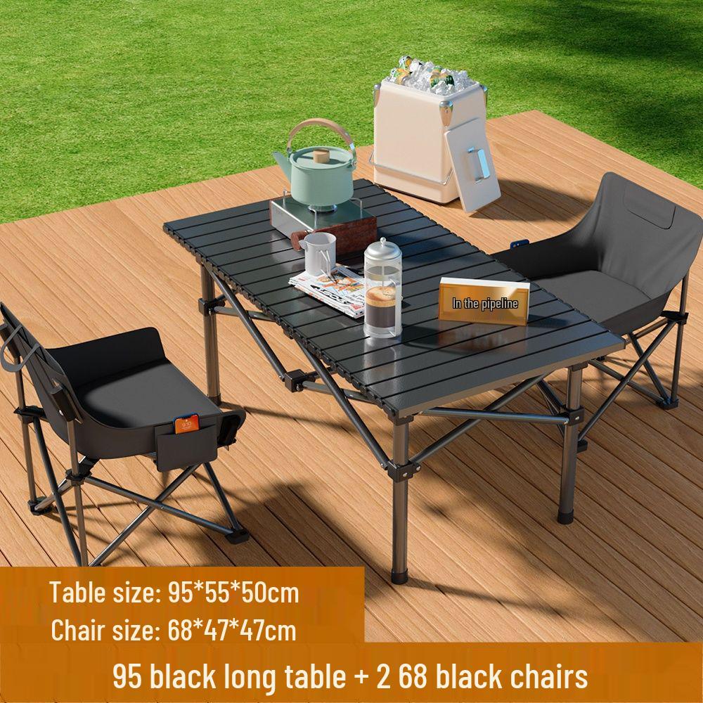 Portable Folding Table and Chairs Set for Outdoor Camping and Picnics