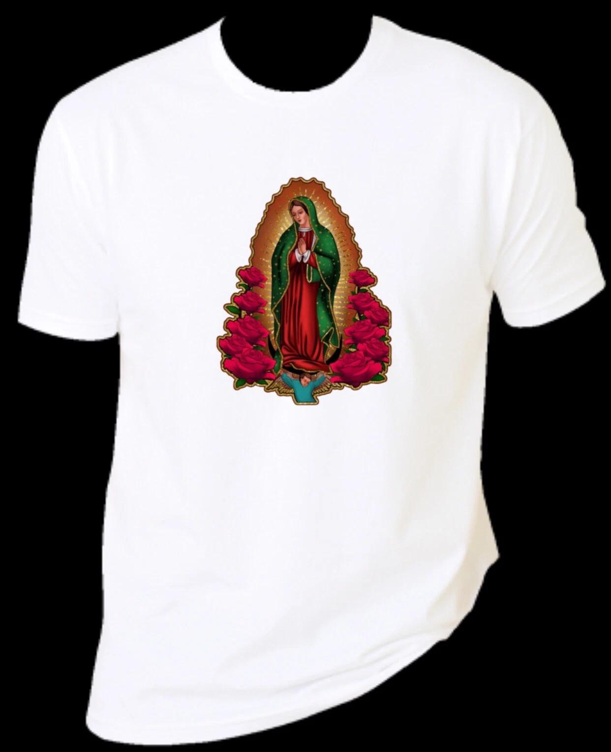 

Virgen De Guadalupe unisex T-Shirt 100% Cotton Premium Tee S,M,L,XL,XXL 2XL