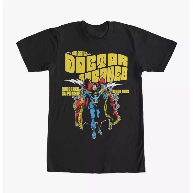 

2026 Marvel Genuine New Marvel Doctor Strange 1963 Vintage Comic Print Mens and Womens Short Sleeve Plus Size Casual TShirts 2XL