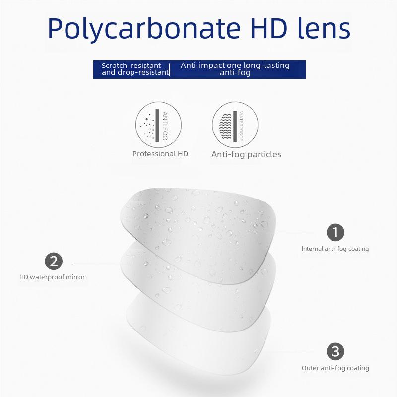 Wave Pro Snorkel Set: Silicone Dry Snorkel & Large Frame Prescription Diving Mask