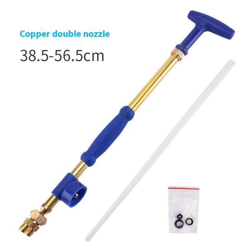1Pc Single/Double Head Garden Manual Spray Watering Head Nozzle Interface Brass Sprayer Adjustable Water Pressure