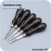 DIY Leather Skiving Tool with Sandalwood Handle for Handmade Goods and Wallets