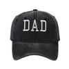 Trendy Vintage Embroidered Washed Cotton Dad/Mom Baseball Cap - Casual Sun Hat