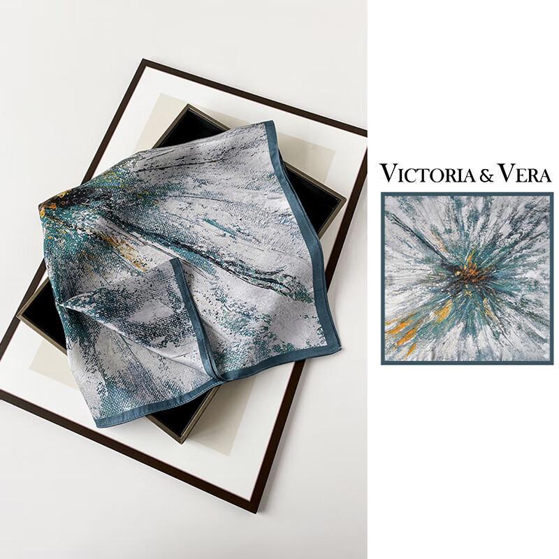 VICTORIA&VERA Spring/Summer Retro Mulberry Silk Printed Scarf