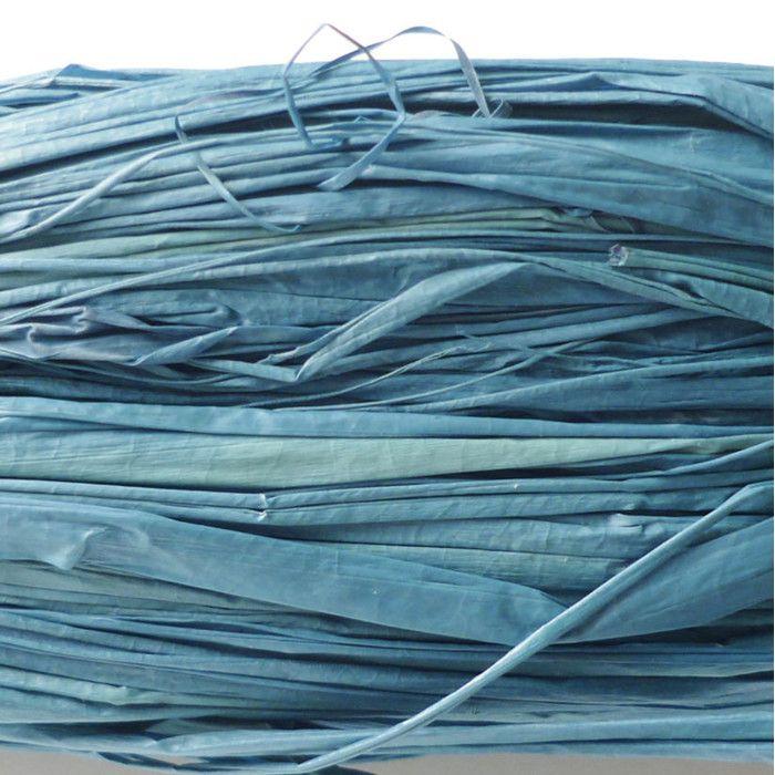 Blue Vegetable Raffia In 50 G Spool