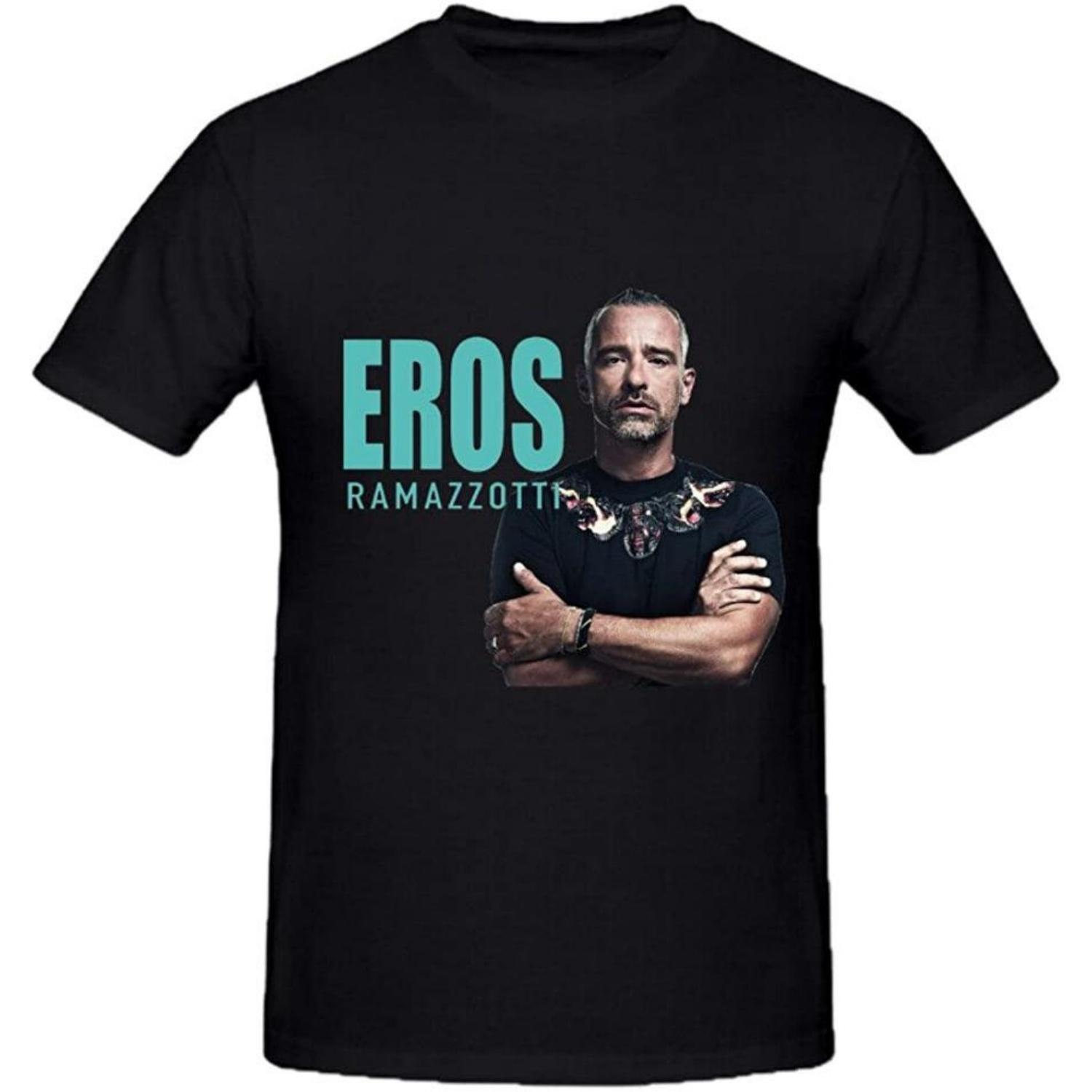 Eros Ramazzotti T Shirt Cotton Black Size S To 5XL BE747 S