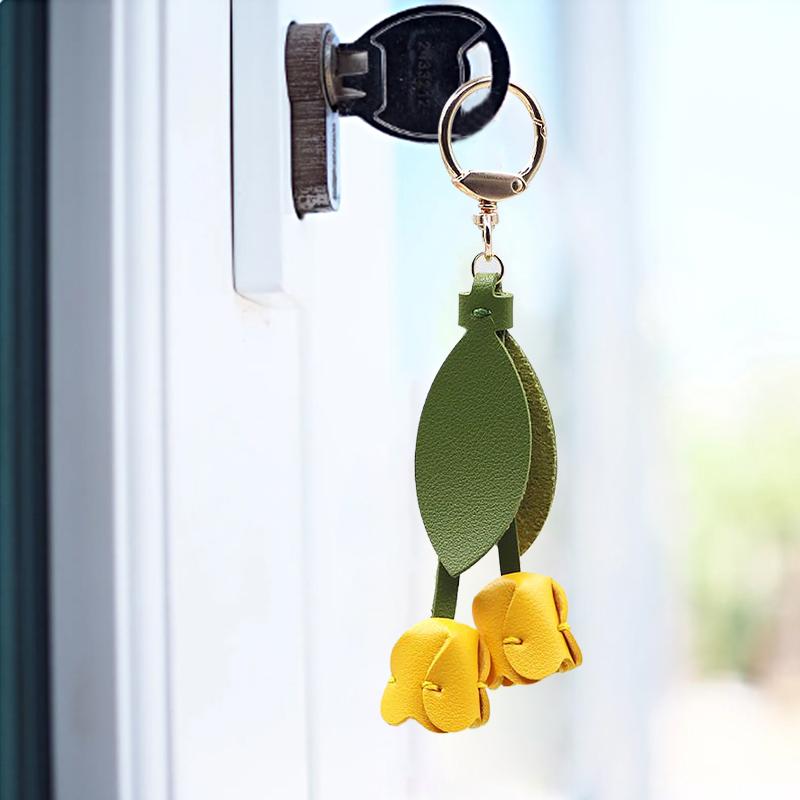 1PC Tulip Shape Clothing Accessories Ornament Exquisite Mobile Phone Pendants High-End Bag Pendants Fashion Multicolor