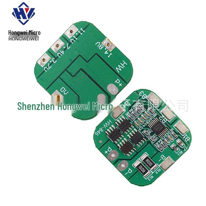 4S 14.8V Lithium Battery Protection Board with 16.8V Overcharge, Over-discharge, Short Circuit Protection, and 20A Current Limit.