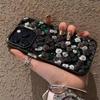 Black and White Rose Energetic Phone Case for iPhone 17/16/15/14/13 Promax
