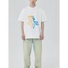 Men's Black T-Shirt With Fire And Ice Horse Graphic Design For Casual Wear