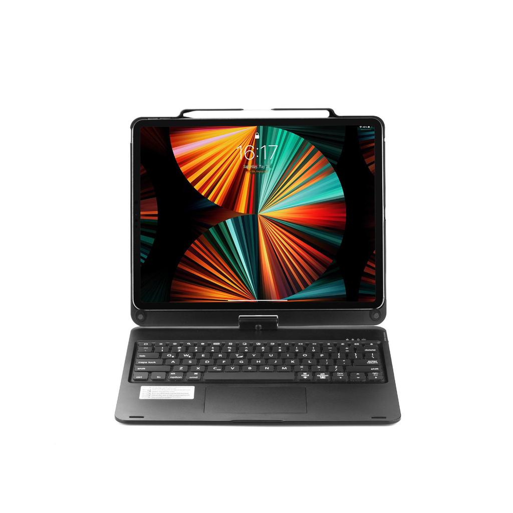 2024 iPad Air 13-inch Rotating Bluetooth Keyboard Case with Touch Backlight