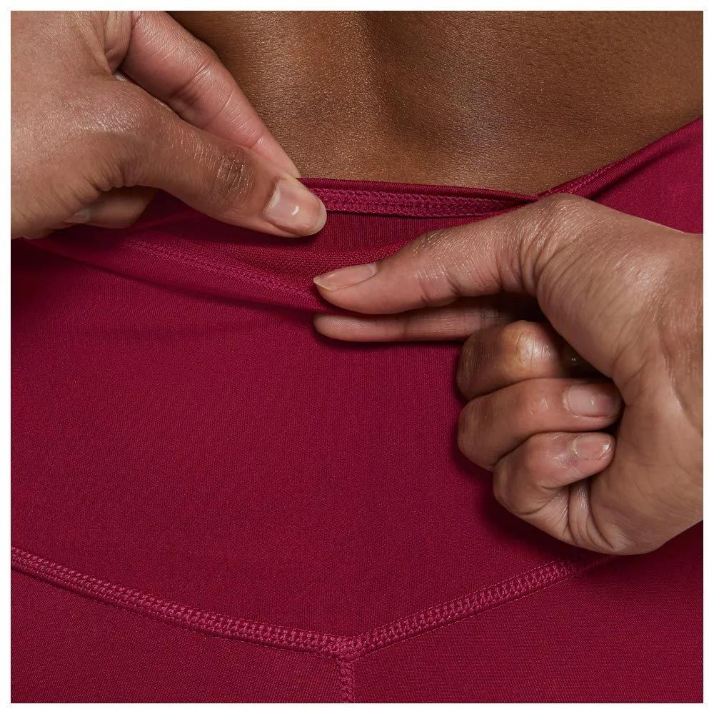 Nike Solid Color Logo Print High Waist Leggings Women Leggings Red DD0249-690