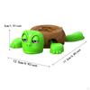 3D Print Turtle Coaster Home Decor Novelty Interactive Toy Coffee Cup Holder Dark Green