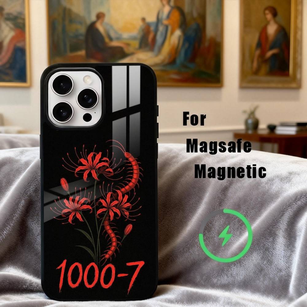 G-Ghoul R-Red Spider Lily Tokyo Phone Case For iPhone17,16,15,14,13,12,11 Plus,For Magnetic Wireless Charge Cover